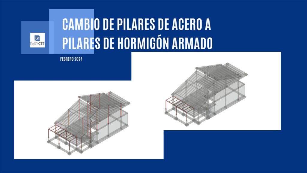 CAMBIO DE PILARES DE ACERO A HORMIGÓN