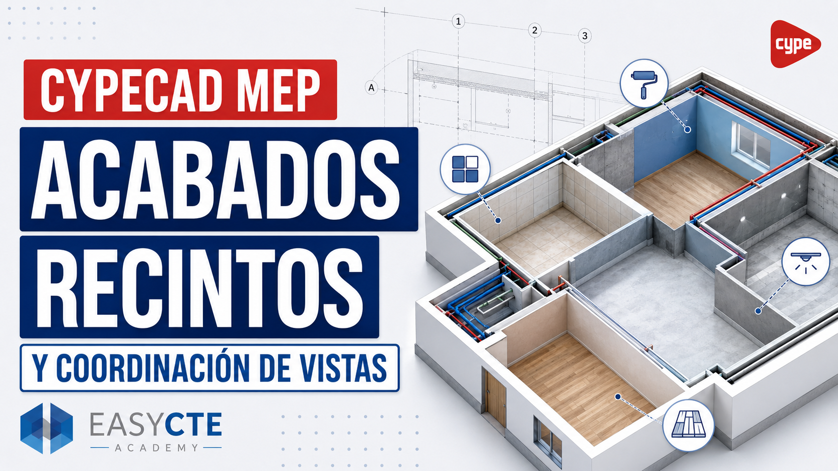 Acabados y recintos en CYPECAD MEP