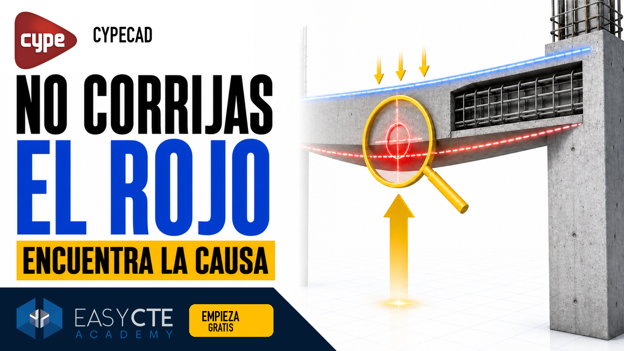 Aprende a interpretar la deformada y revisar una flecha excesiva en CYPECAD, valorando canto, sección y armado sin corregir el rojo a ciegas.