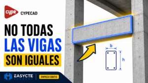 Predimensionado del ancho y canto de vigas de hormigón según su luz y apoyos